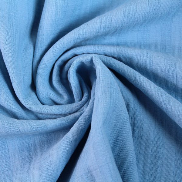Bio Musselin Baumwolle lichtblau - Rest 92 cm für nur 15,64 EUR – Bild 7