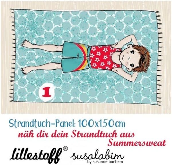 Strandtuch "Junge 1" dunkel aus Bio Sommersweat