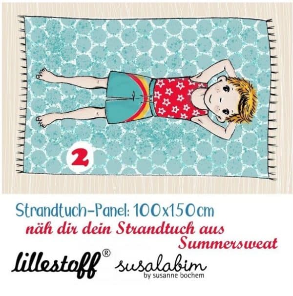 Strandtuch "Junge 2" blond aus Bio Sommersweat