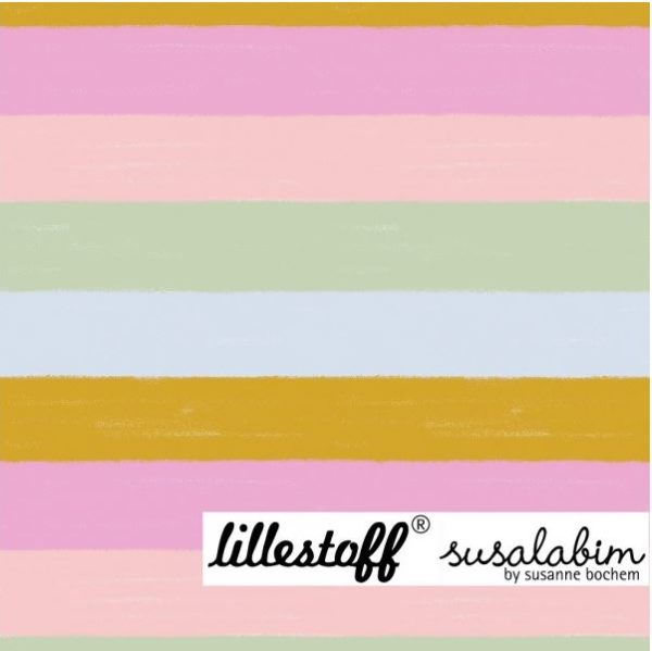 Regenbogenringel pastell Bio Jersey
