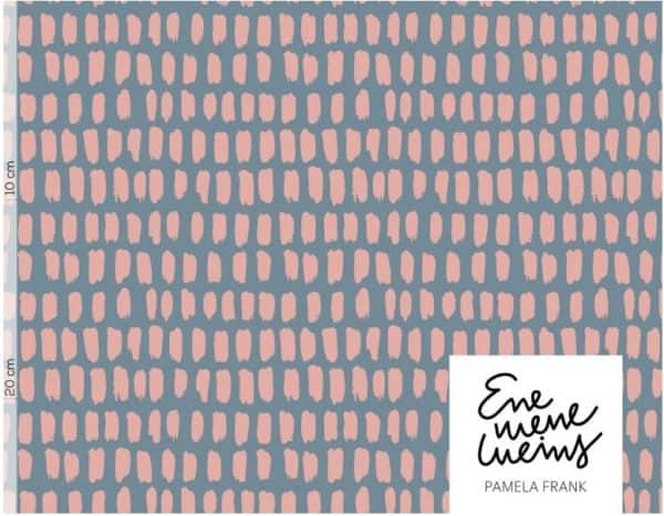 Stripe/Stripe graublau/pastellrosa Modalsweat