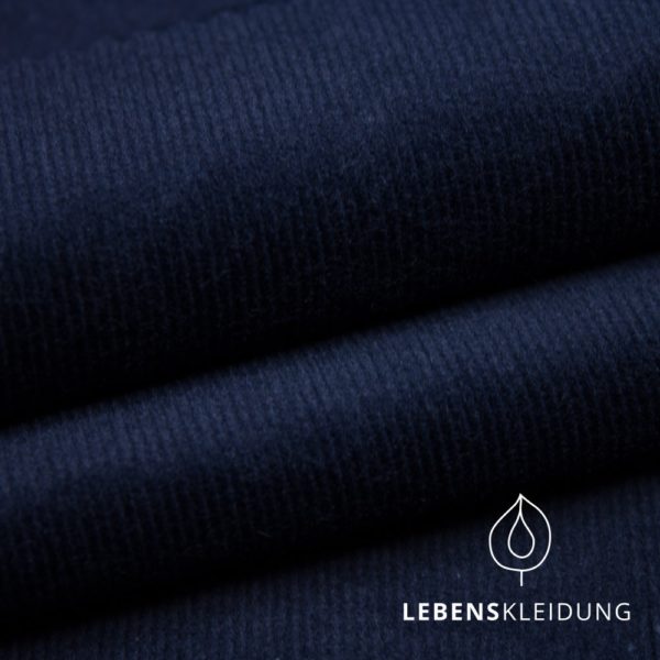 Bio Babycord Blau von Lebenskleidung