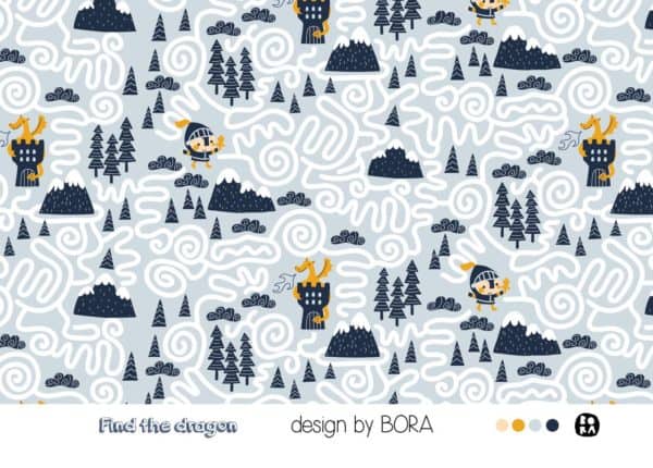 Bio Jersey Find the dragon Lillestoff Die kleine Stoffmaus