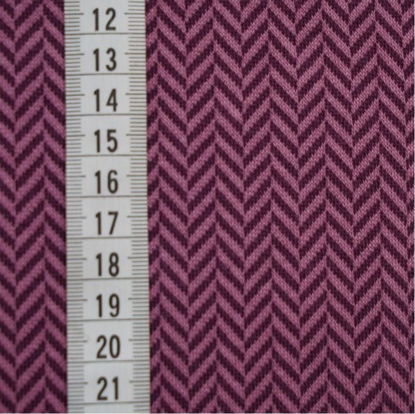Bio Jacquard Fischgrät pflaume – Bild 3