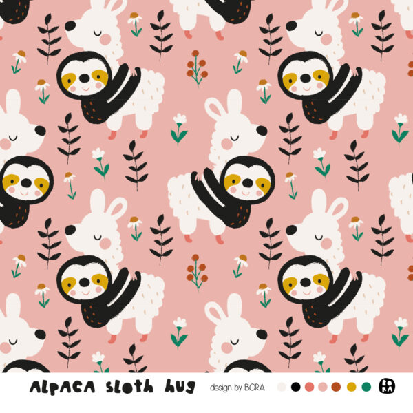 Bio Jersey Alpaca Sloth Hug