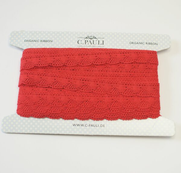 Bio Spitze Marbella Mandarin Red – Bild 2