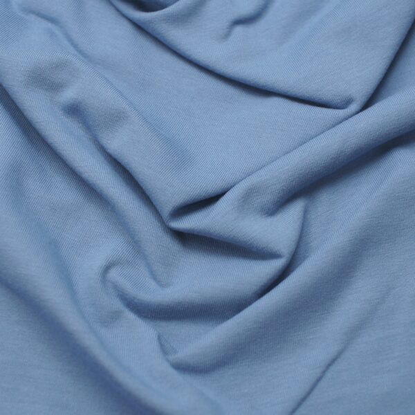 Bio Jersey Unistoff stonewashed blau