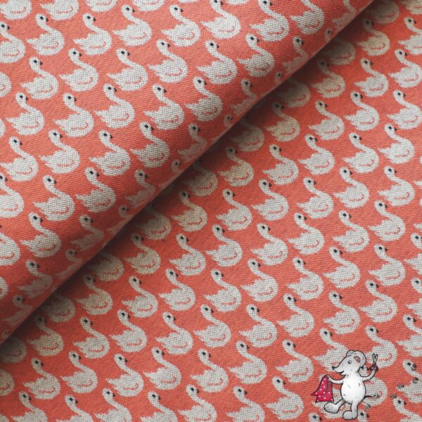 Bio Jacquard Swan Lake coral