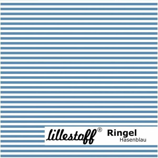 Bio Jersey Ringel blau weiß Hasenringel