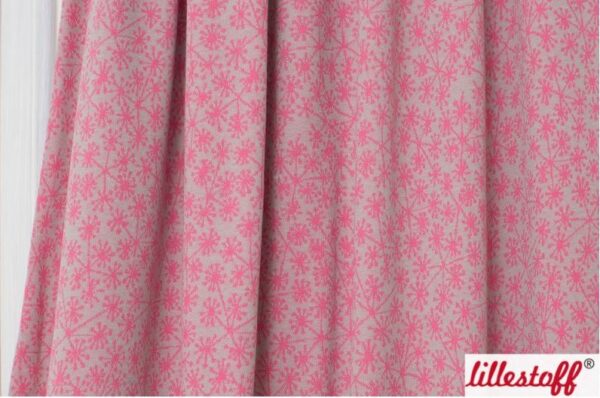 Bio Jacquard Pusteblumen grau/pink – Bild 3