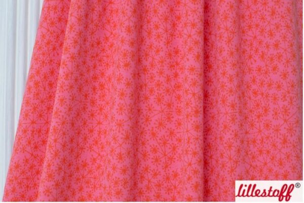 Bio Jacquard Pusteblumen pink orange
