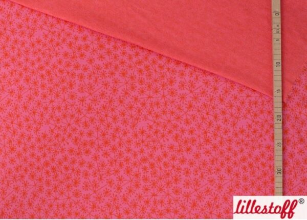 Bio Jacquard Pusteblumen pink orange – Bild 3