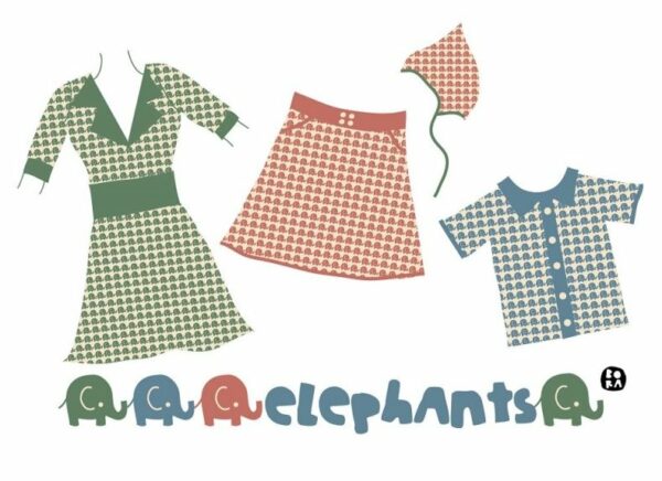 Bio Jersey Elephants, oldpink – Bild 3