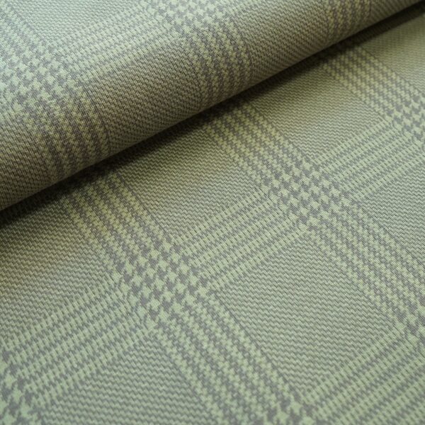 Bio-Jacquard Glen Check moos - Rest 225 cm für nur 51,75 EUR