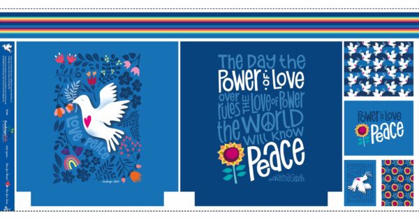 Bio Canvas Panel Love  & Peace Albstoffe Hamburger Liebe – Bild 3