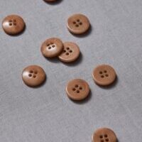 904009-1-Plain Corozo Button 15mm mustard