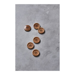 904010-1-Dish Corozo Button 25 mm - Mustard