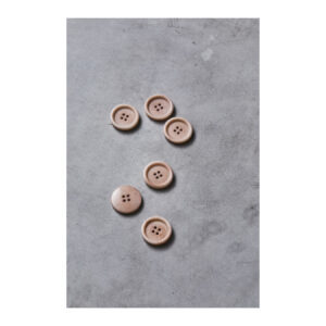 904013-1-Dish Corozo Button 25 mm - Warm Sand 904013-1-Dish Corozo Button 25 mm - Warm Sand