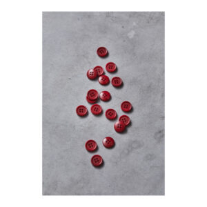904023-1-Dish Corozo Button 15 mm - Berry
