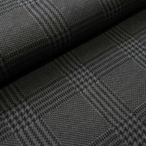 904354-1-Bio-Jacquard Glen Check grau -schwarz stoffonkel