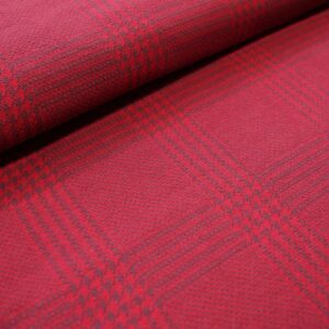 904357-1-Bio-Jacquard Glen Check kirsche stoffonkel