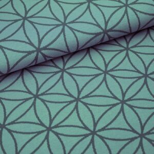 904460-1-Bio Jacquard Blume des Lebens Staubgrün Stoffonkel