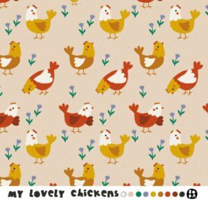 904641-1-Bio Jersey My lovely Chickens Lillestoff