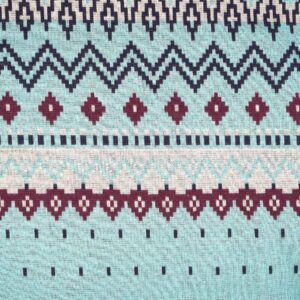 904799-1- Bio-Jacquard Cosy Winter blau stoffonkel