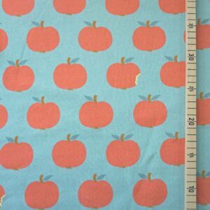 904939-1-Bio Sweat YUMMY APPLES Aqua Lemon Sky Stoffe